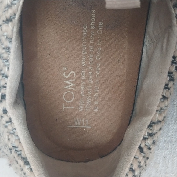 Tom's Women's Del Rey Sneakers 11M - Picture 6 of 7